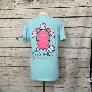 Simply Southern "For the Love of Soccer" Tee Med